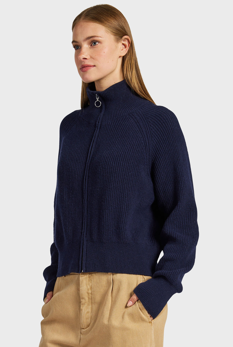 Maple Zip Through Knit