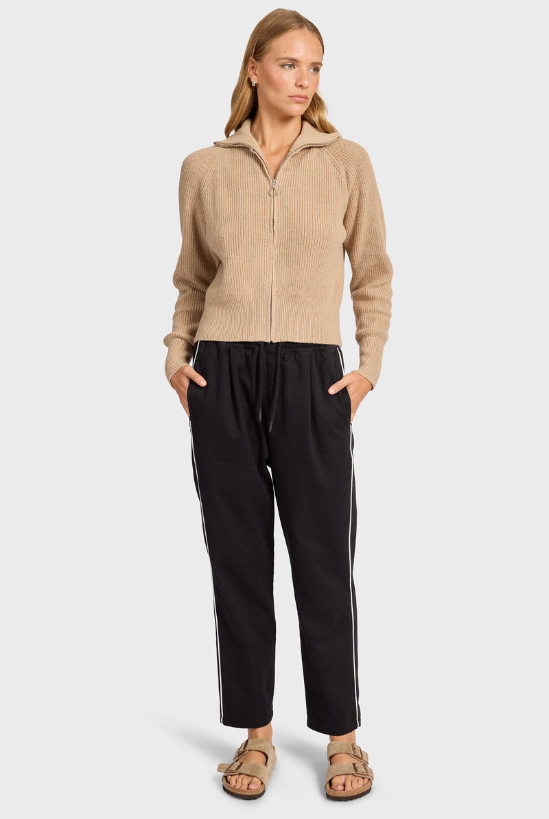 Maple Zip Through Knit