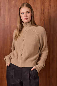 Maple Zip Through Knit