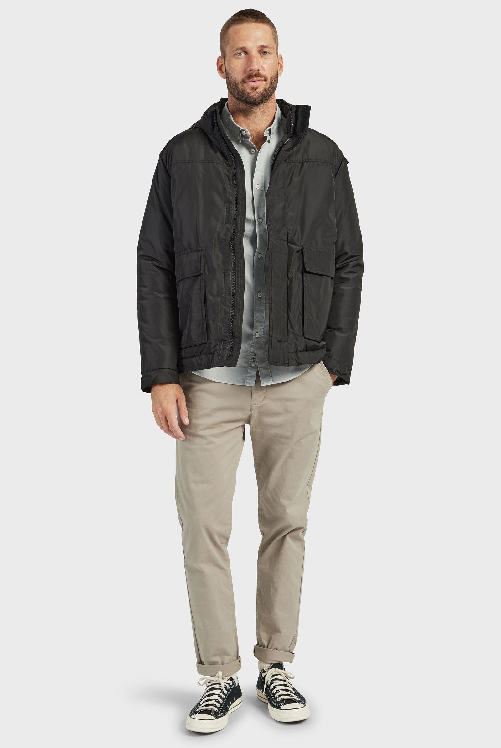 Oregon Puffer Jacket in Black | Academy Brand