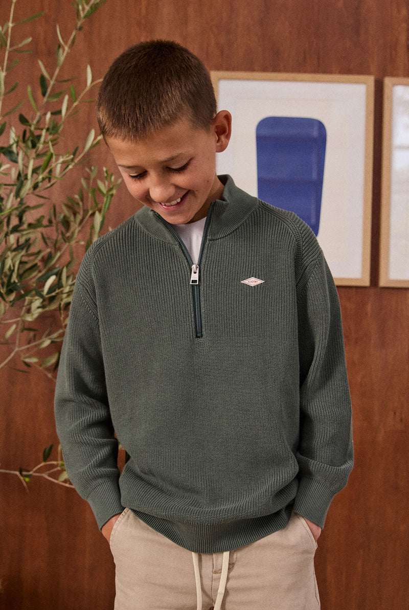 Kids Oliver Knit 1/4 Zip