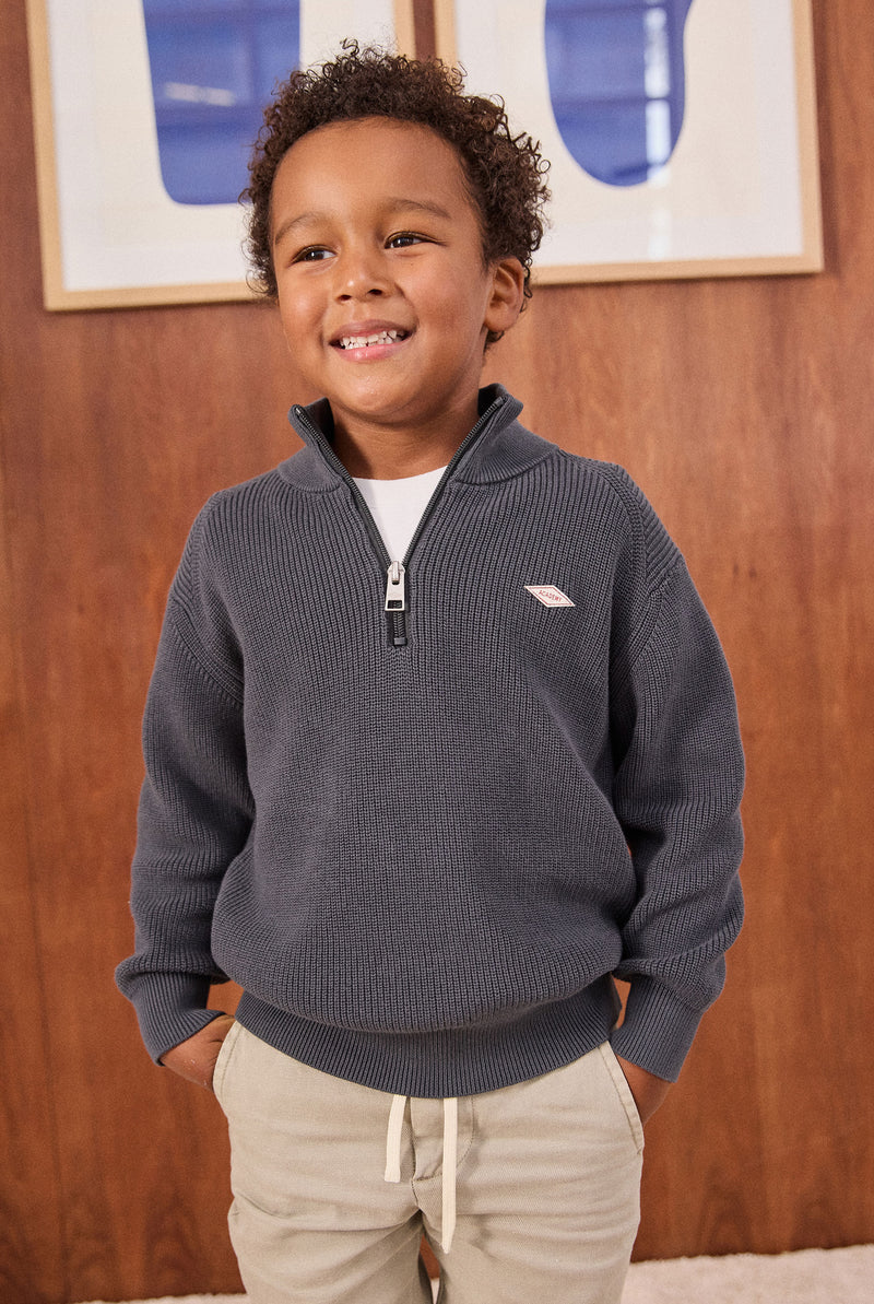 Kids Oliver Knit 1/4 Zip