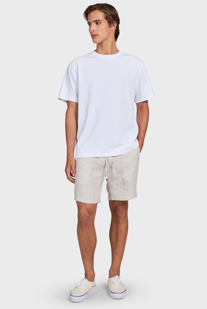 Stripe Riviera Linen Short