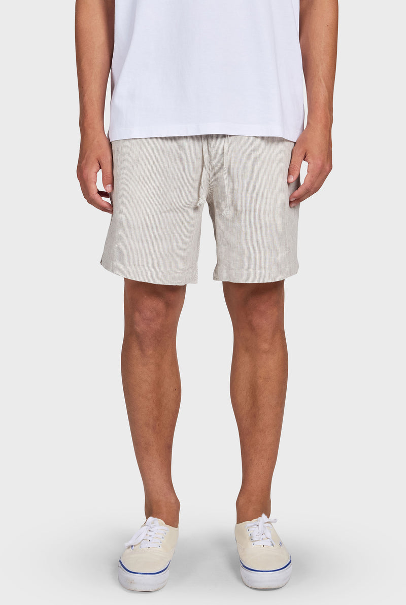 Stripe Riviera Linen Short