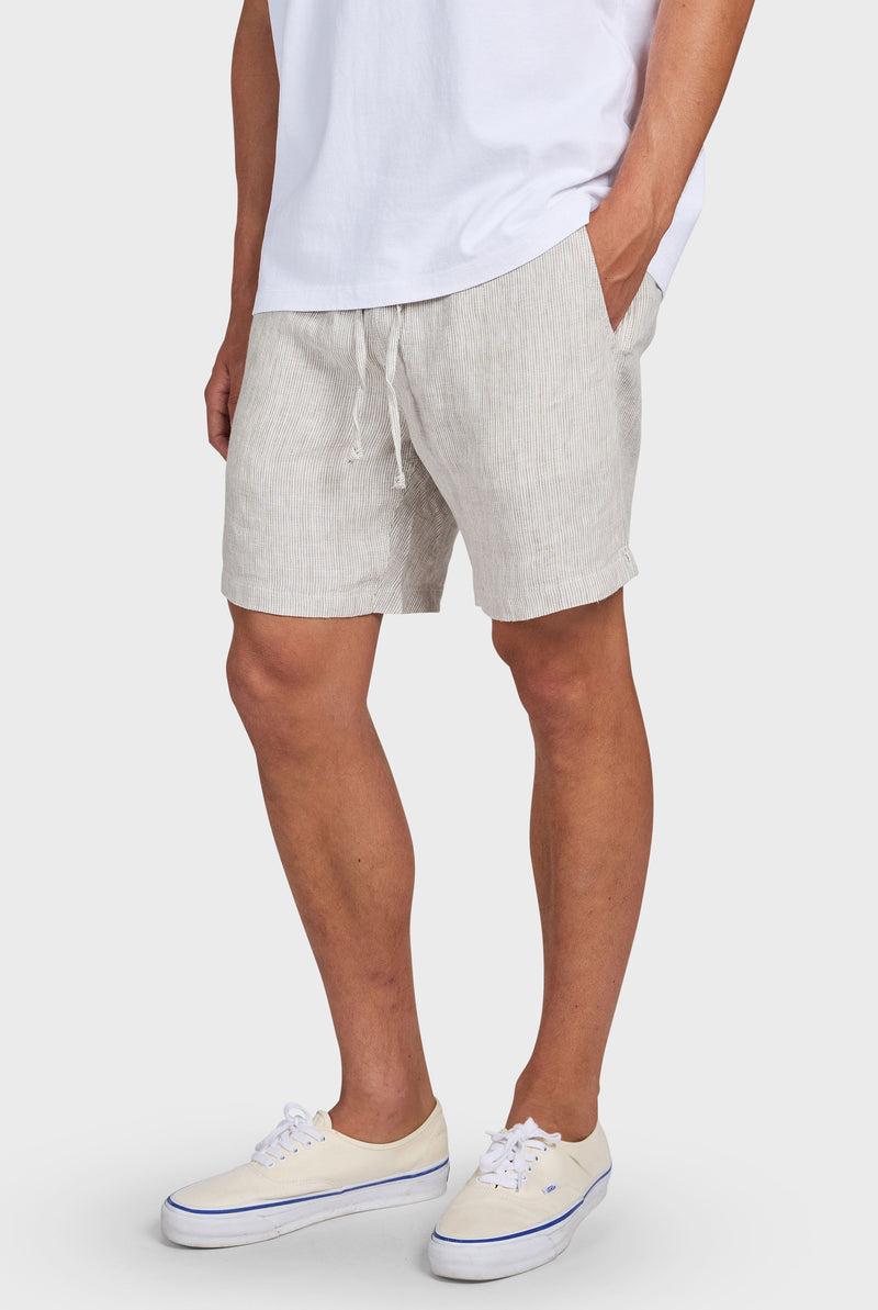 Stripe Riviera Linen Short