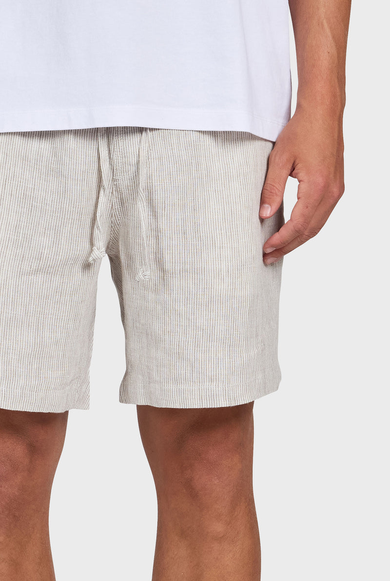 Stripe Riviera Linen Short