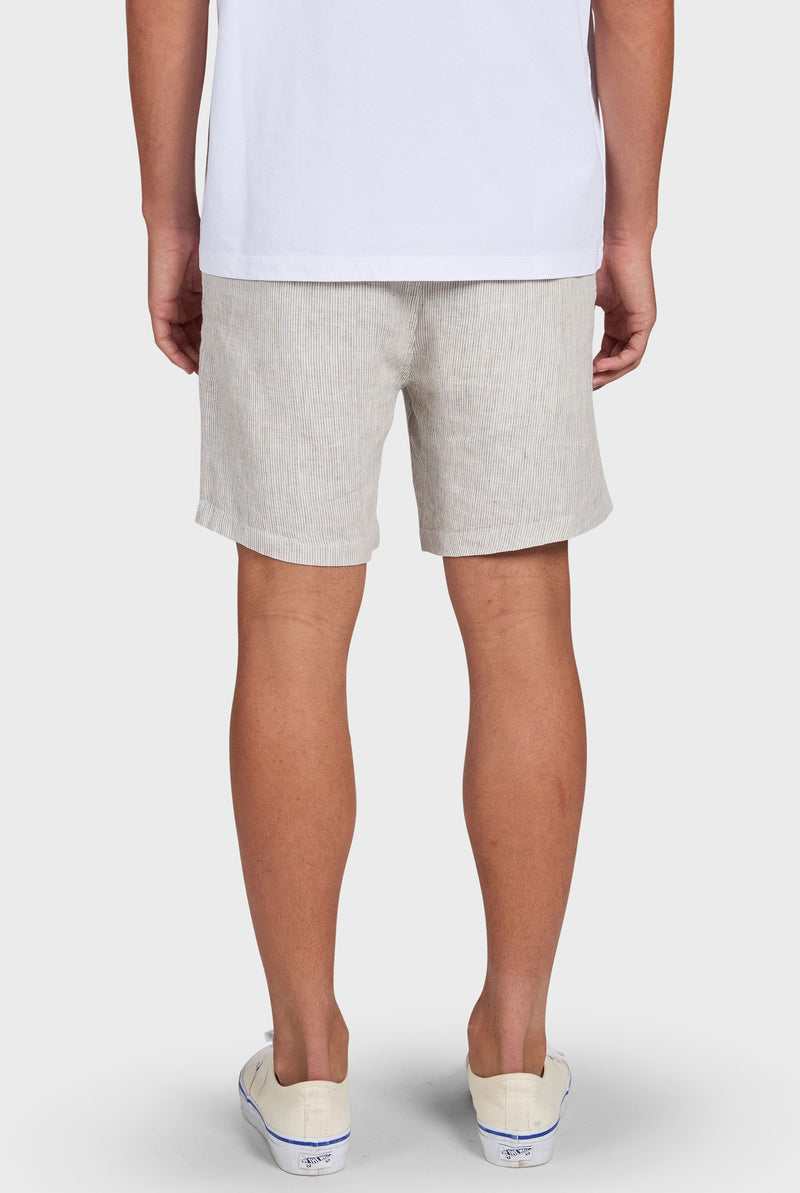 Stripe Riviera Linen Short