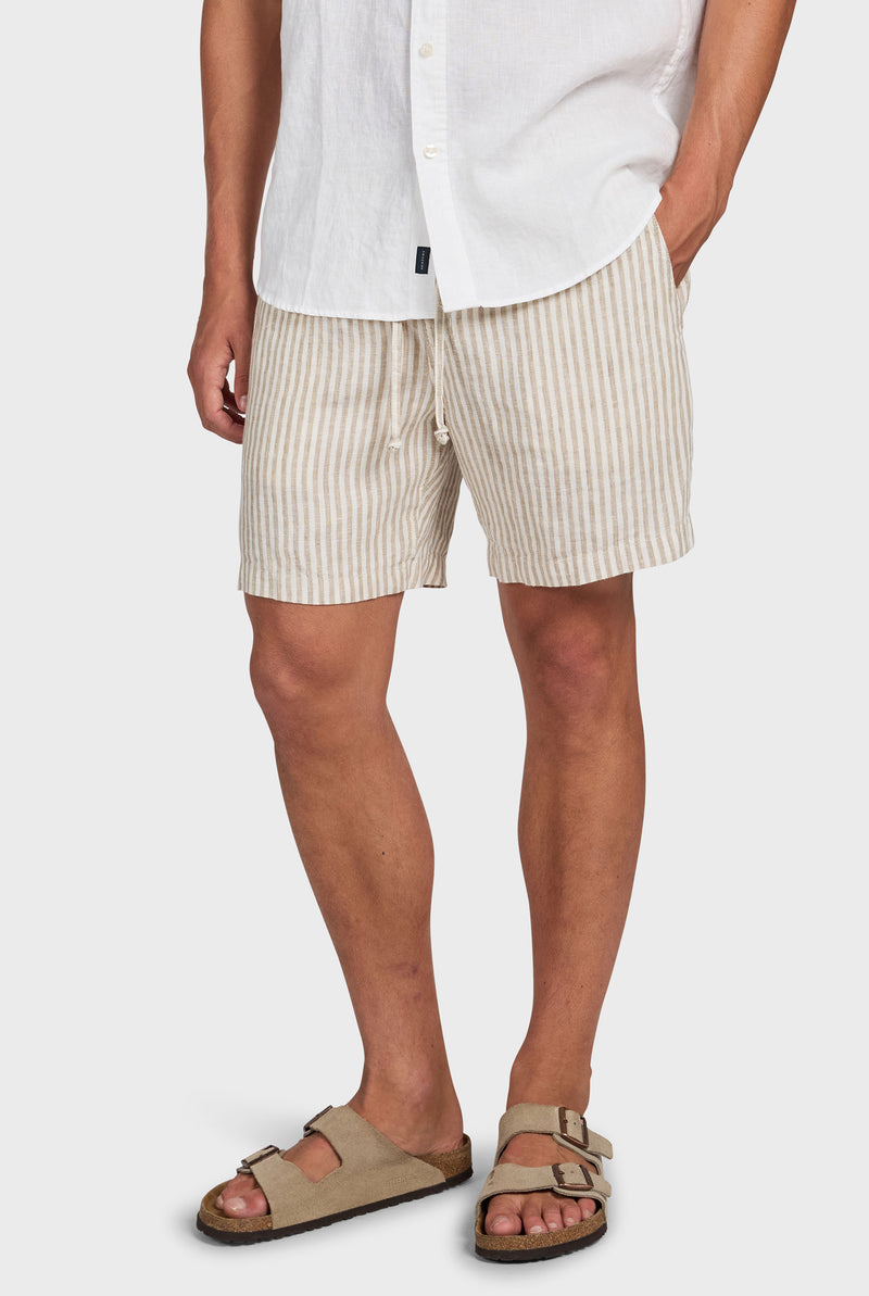 Stripe Riviera Linen Short
