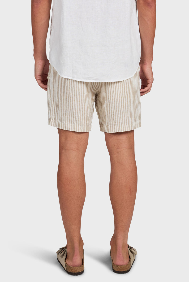 Stripe Riviera Linen Short