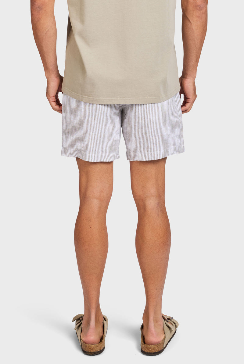 Stripe Riviera Linen Short