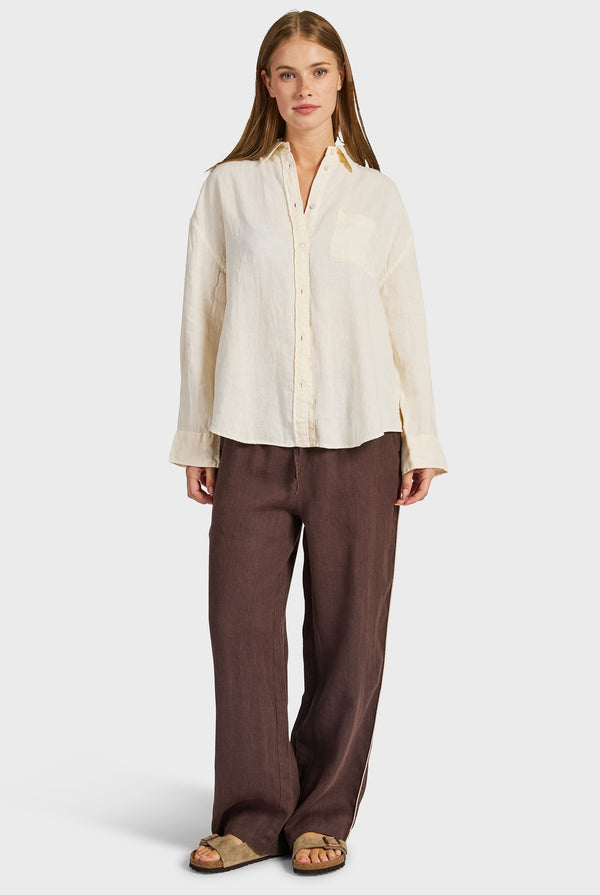 Riviera Piped Linen Pant