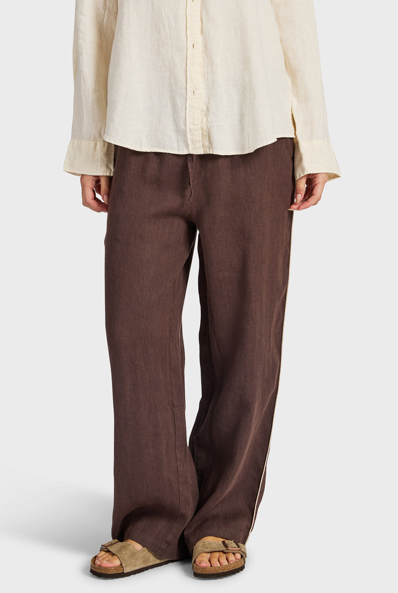 Riviera Piped Linen Pant