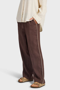 Riviera Piped Linen Pant