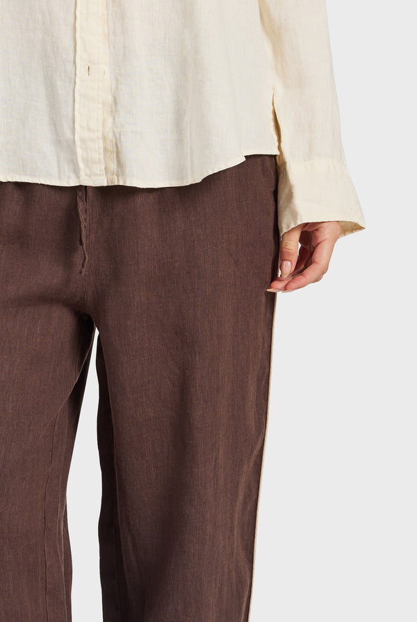 Riviera Piped Linen Pant