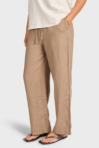 Riviera Piped Linen Pant