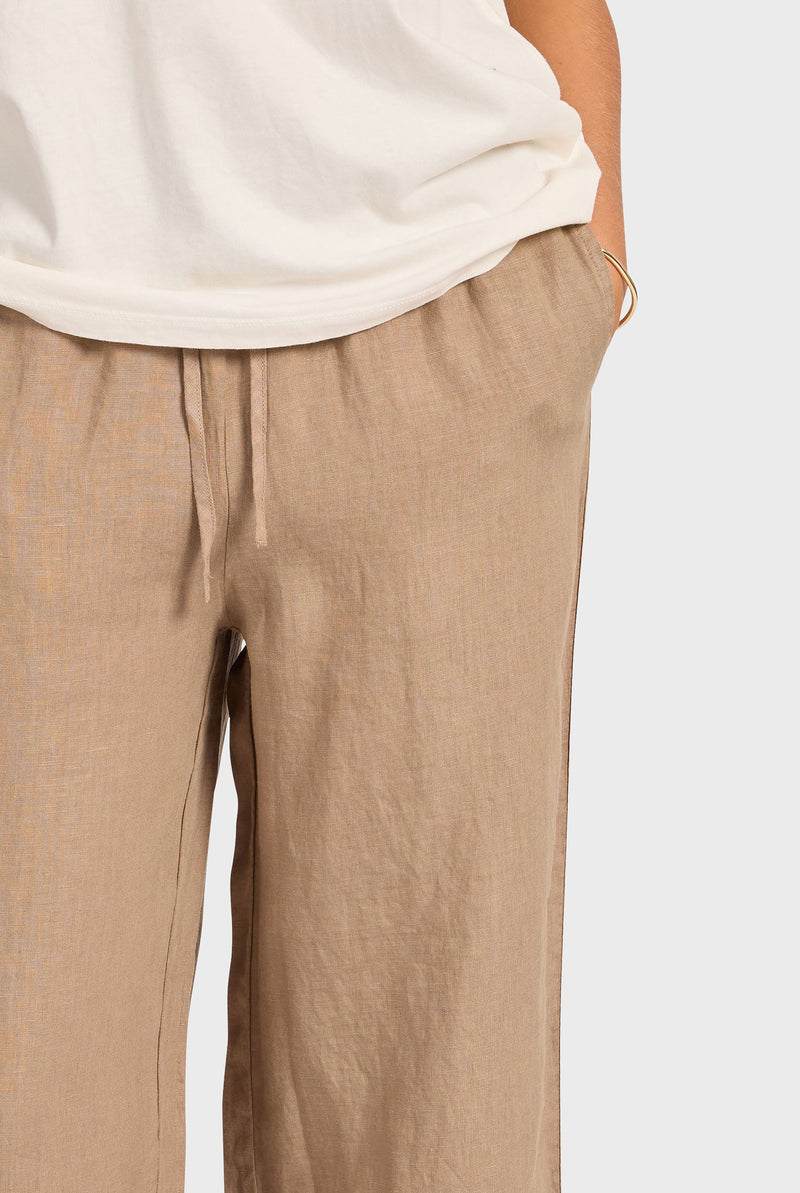 Riviera Piped Linen Pant