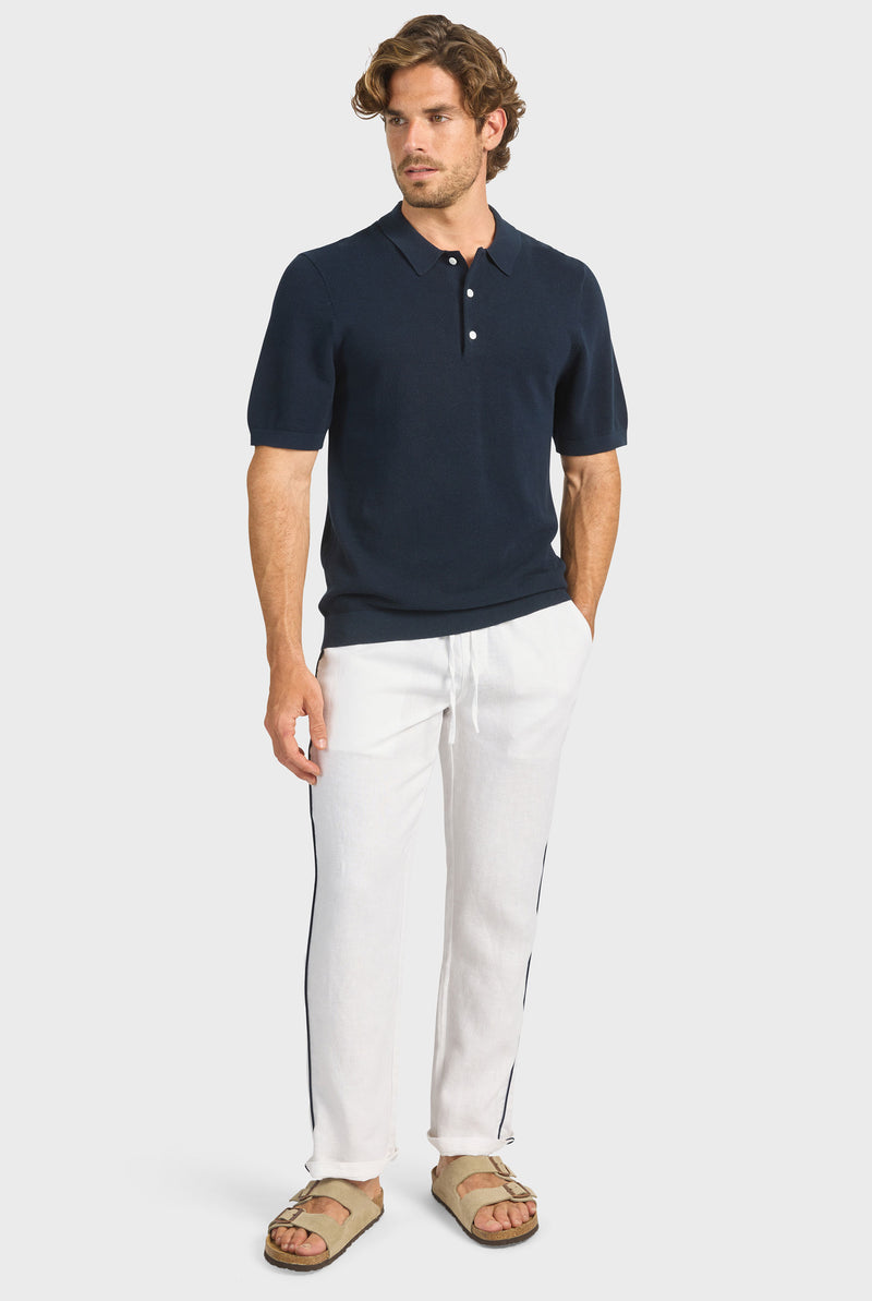 Riviera Piped Linen Pant