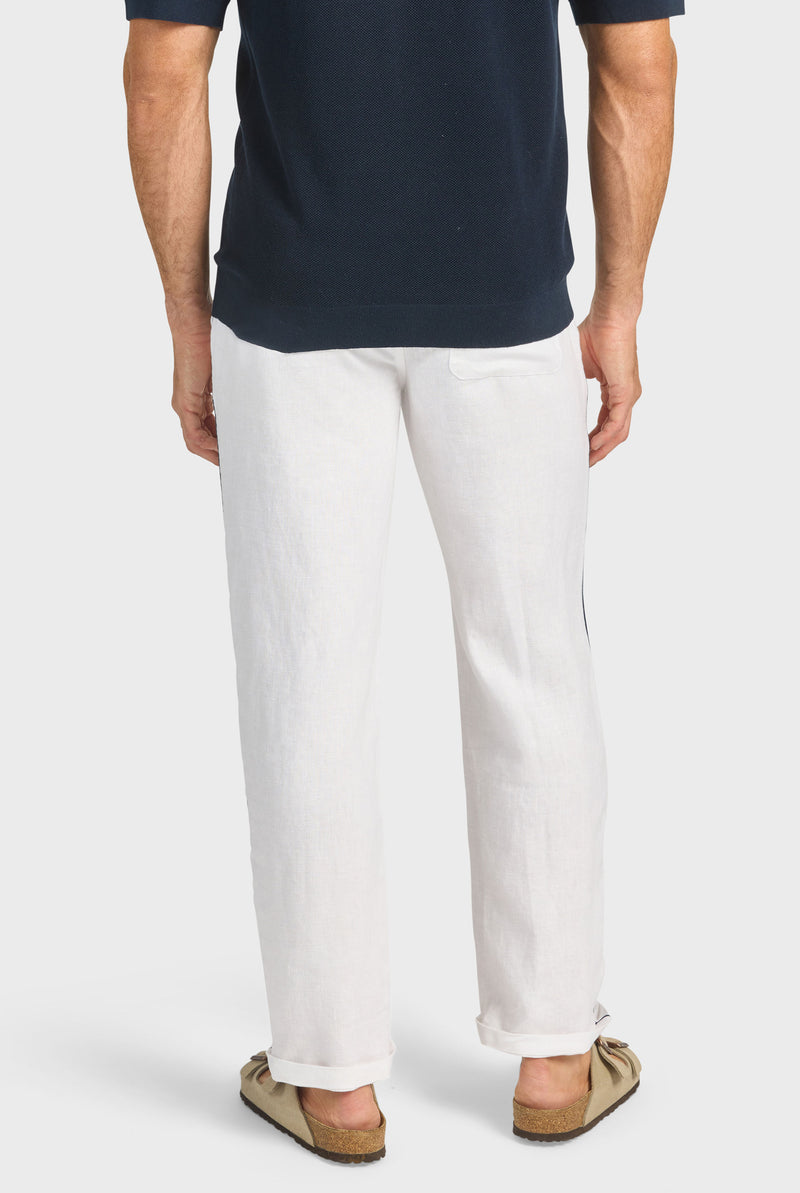 Riviera Piped Linen Pant