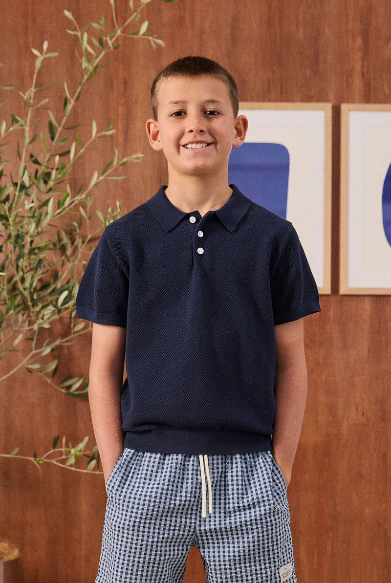 Kids Riley Knit Polo