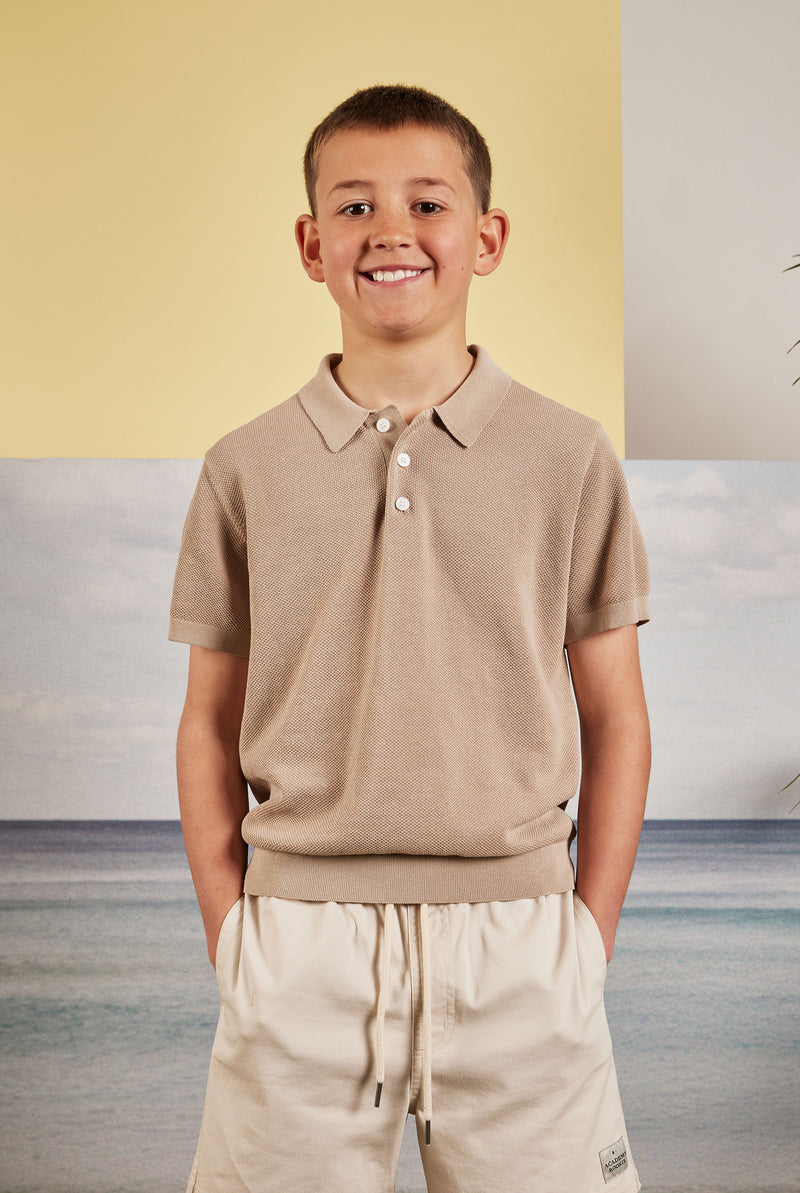 Kids Riley Knit Polo