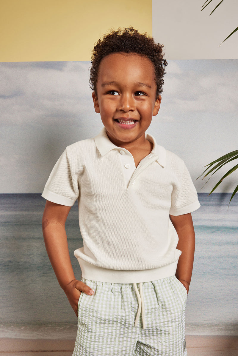 Kids Riley Knit Polo