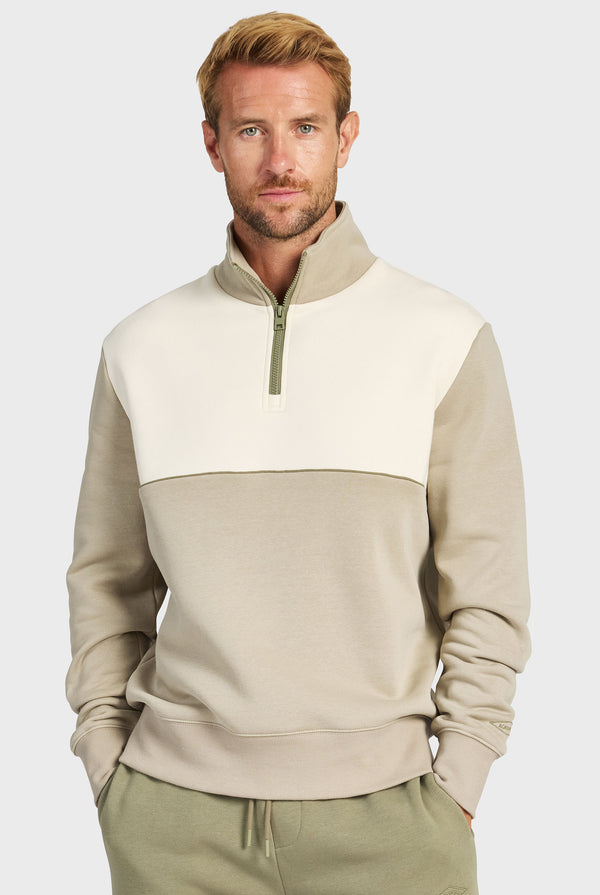 Academy Spliced 1/4 Zip Sweat