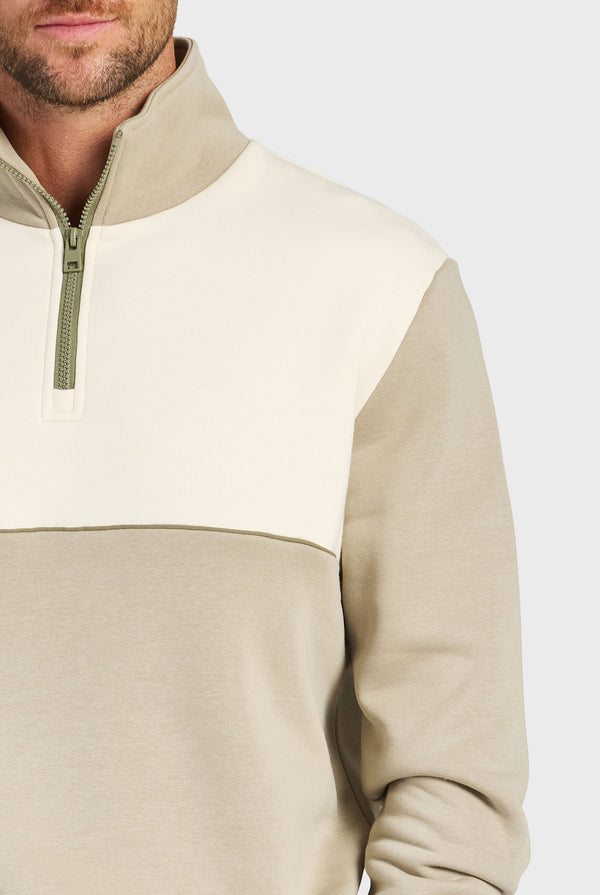 Academy Spliced 1/4 Zip Sweat