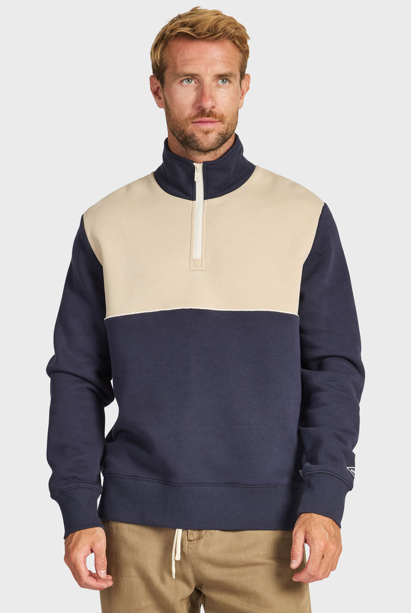 Academy Spliced 1/4 Zip Sweat