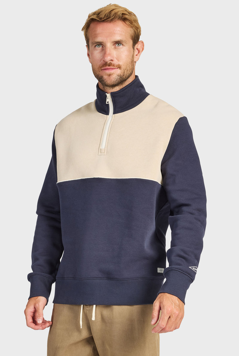 Academy Spliced 1/4 Zip Sweat
