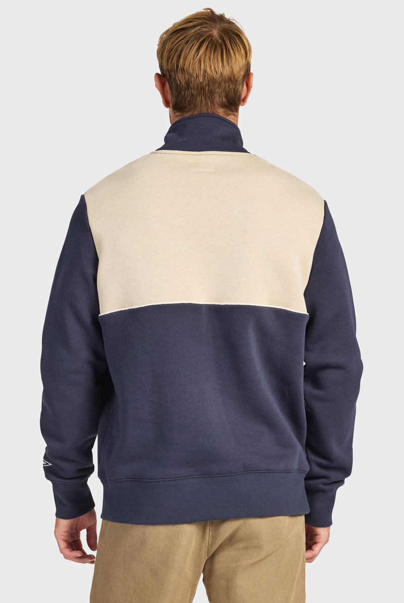 Academy Spliced 1/4 Zip Sweat