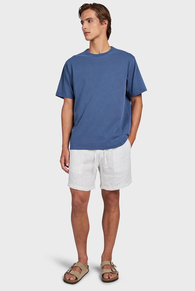 Stripe Riviera Linen Short