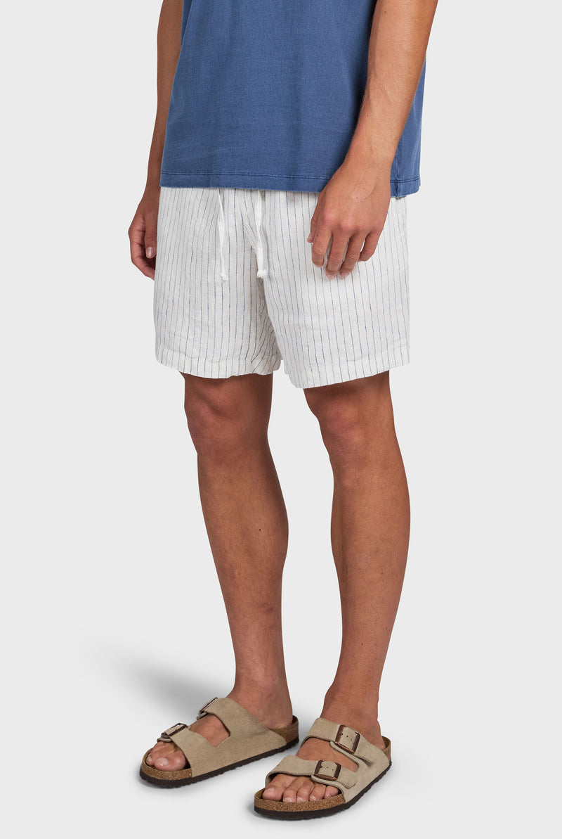 Stripe Riviera Linen Short