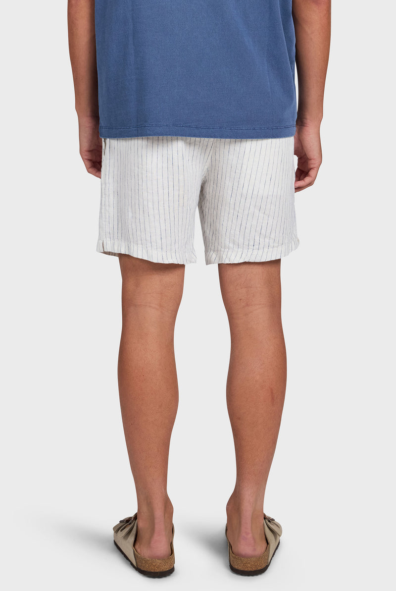 Stripe Riviera Linen Short