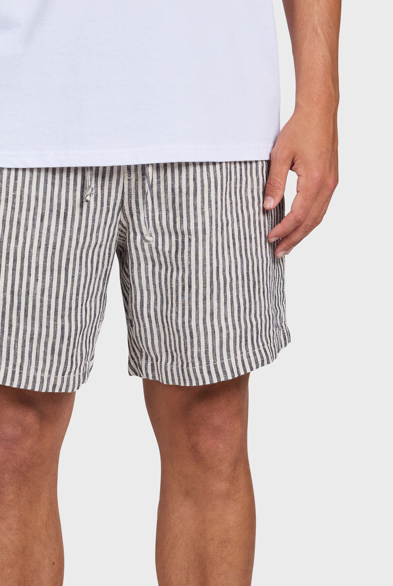 Stripe Riviera Linen Short