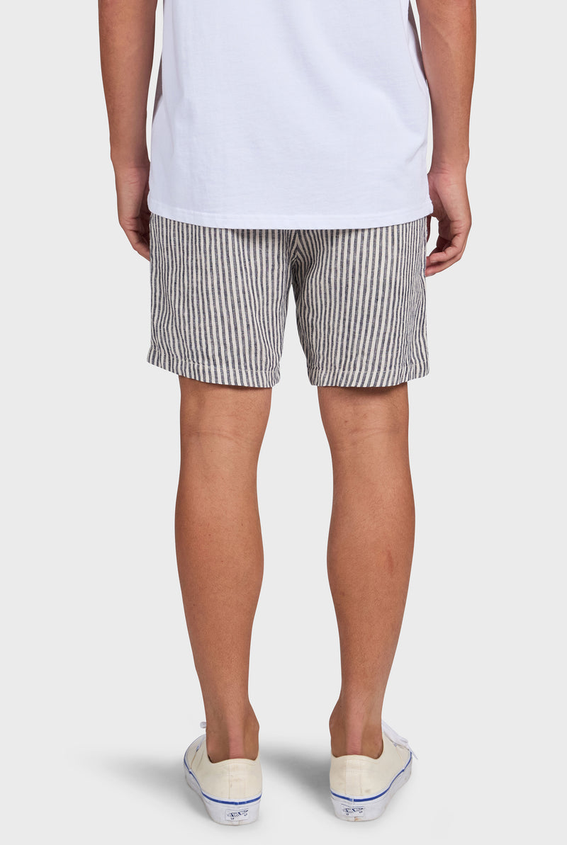Stripe Riviera Linen Short