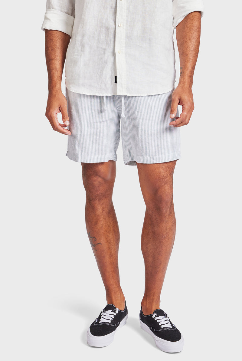 Stripe Riviera Linen Short