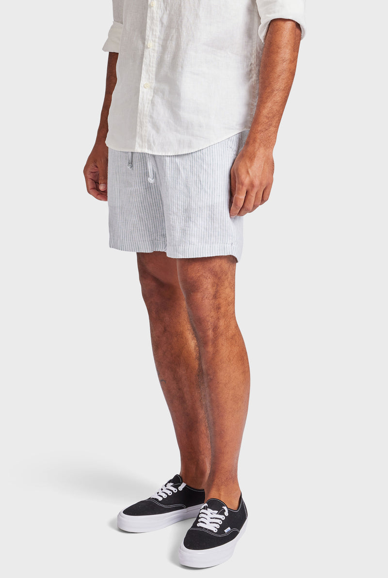 Stripe Riviera Linen Short