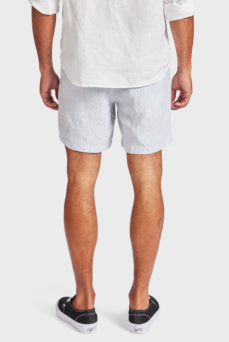 Stripe Riviera Linen Short