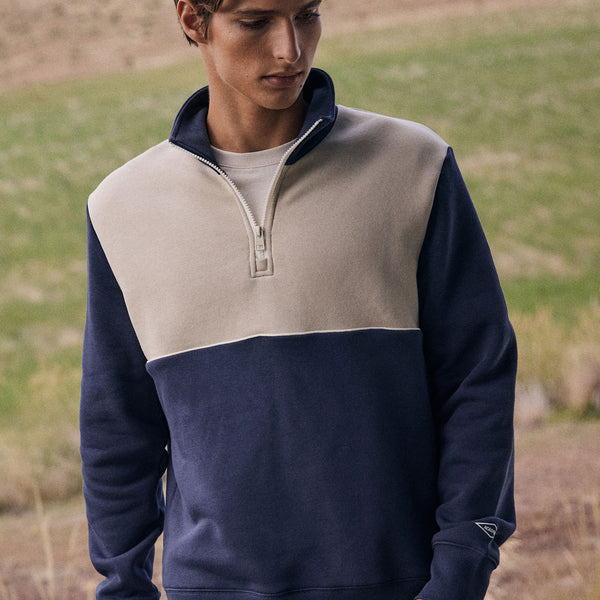 トップス 90s evis zip up trainer/sweat navy Lake sweatshirt | Organic fleece | A.P.C. Ready-to-Wear