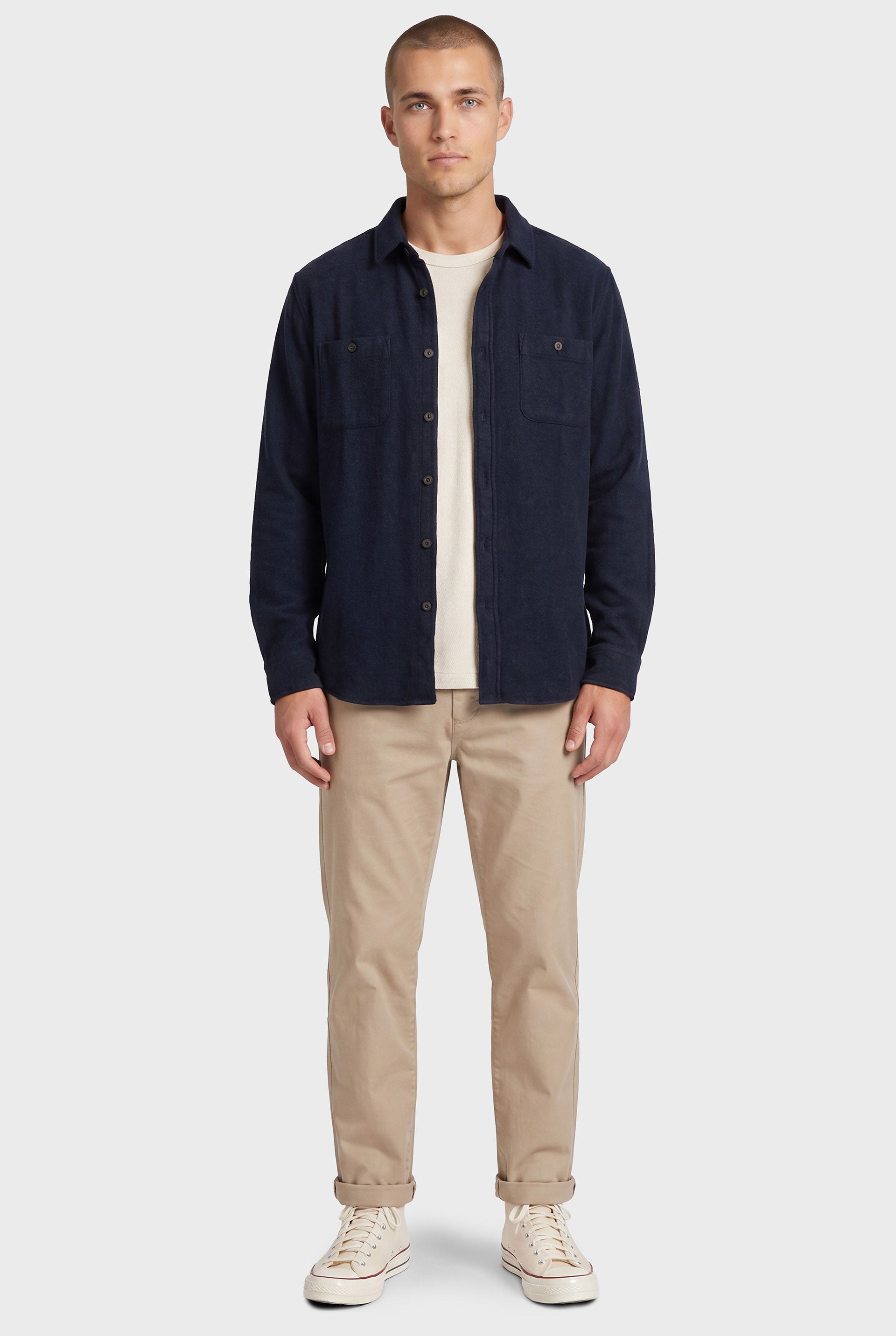 Teton Shirt in Peacoat Navy - Men's Tops | Academy Brand
