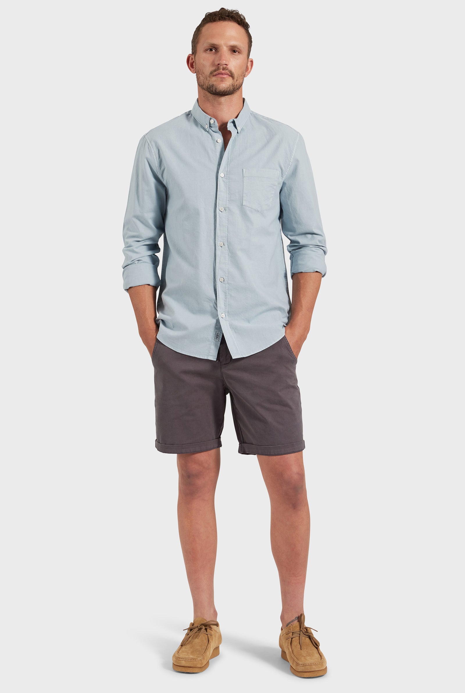 Vintage Oxford Shirt in Pearl blue | Academy Brand Vintage Oxford Shirt in Pearl blue | Academy Brand