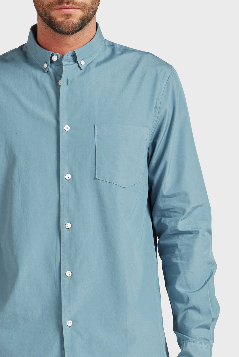 Frank Poplin Shirt in blue Brand Academy Horizon 