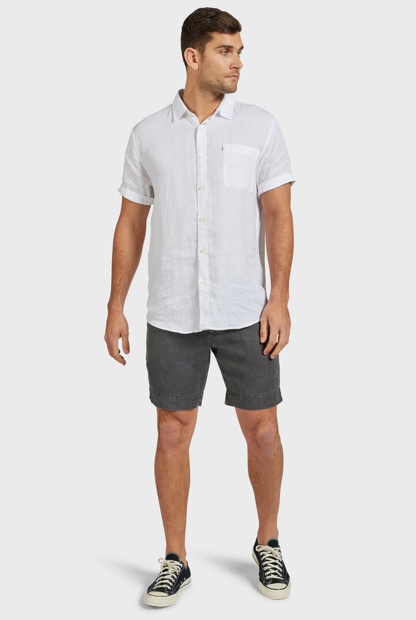 Shorts C&A  Short en molleton - coton bio Noir Homme « Javiergella