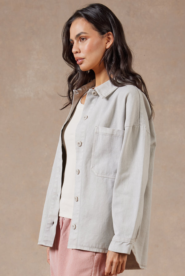 Autumn Womens Plaid Jacket Long Sleeve Lapel Button-Down Shirts Wool Blend  Shacket Coat Casual Tops