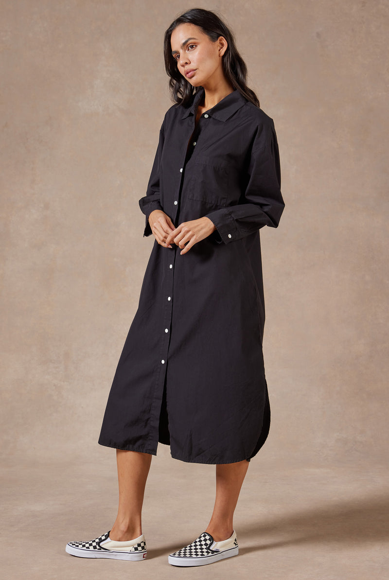 Black a shop line shirt dress