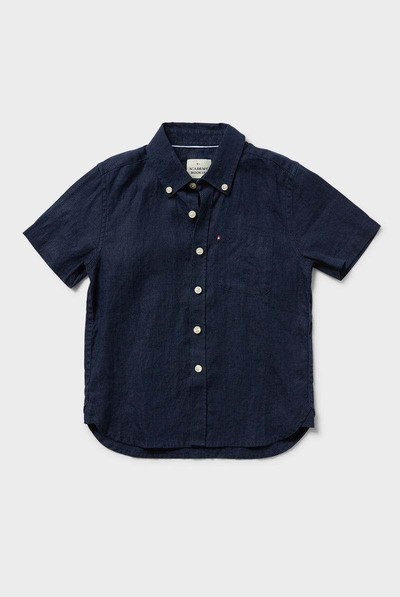 Kids Hampton SS Linen Shirt