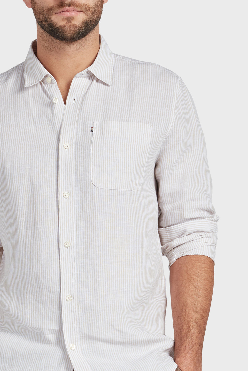 Hampton S/S Linen Shirt - Oatmeal – UPTOWN LOCAL